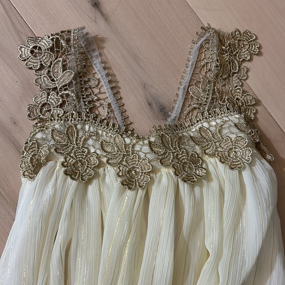 Sweet Boutons Metallic Thread Kids Dress Girls Size 7 - Picture 17 of 17